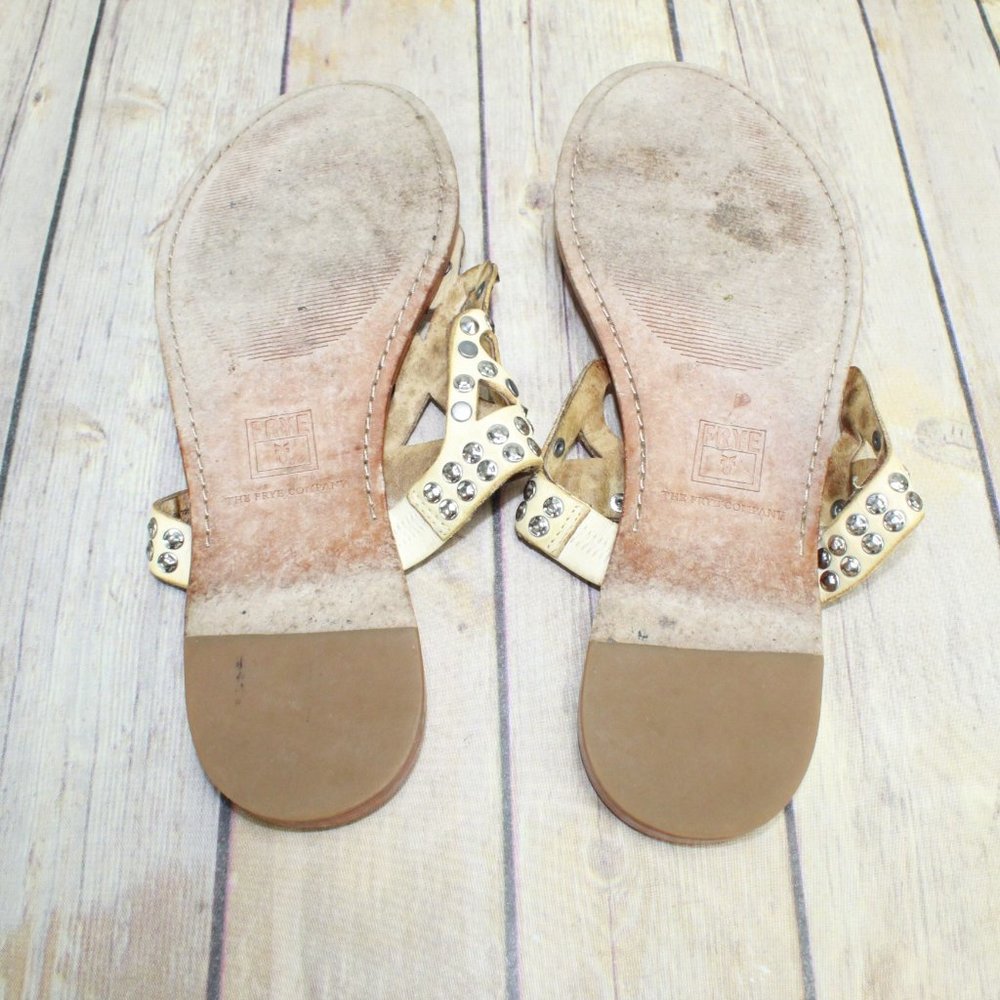 FRYE Rachel Studded Thong Sandals Size 9 - Picture 7 of 8